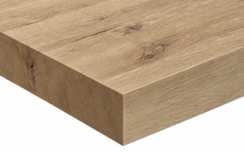 Rechte eiken eettafel op maat &ndash; zelf samenstellen